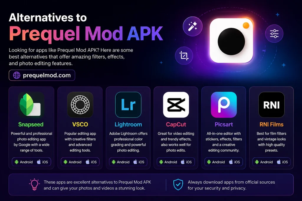Alternatives to Prequel Mod APK